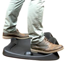 The anti-fatigue mat is essential for standing while working at your standing desk. It provides immense pressure relief for your joints when you stand. You will feel the difference immediately when using it. It has an ergonomic design with different pressure relief points.