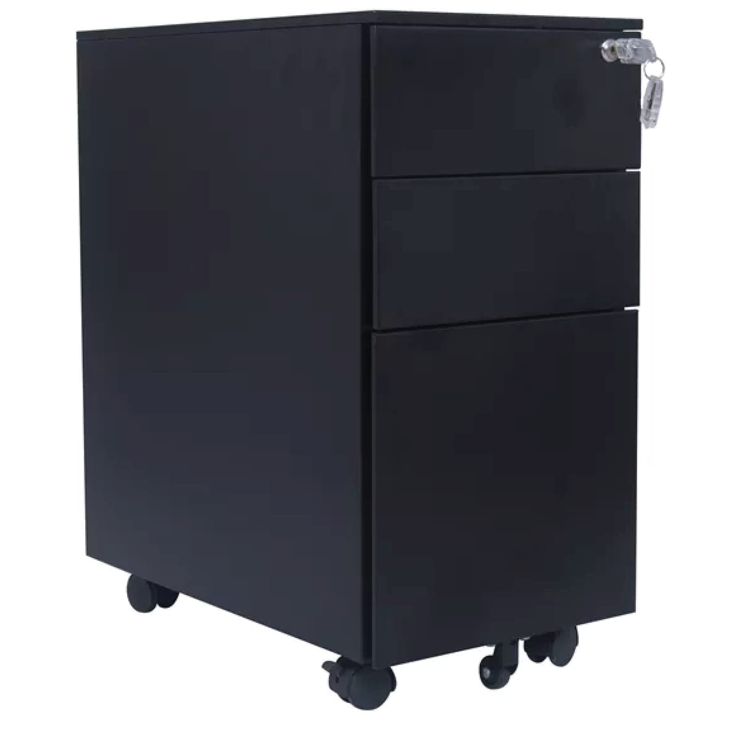 Compact slim 3-drawer file cabinet