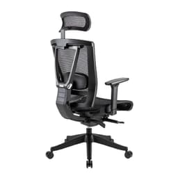 Ergonomic chair for the home office with full mesh finish (seat and backrest), adjustable lumbar support, and an ergonomic design. Provides good support for the entire back, helping you maintain a good posture. Reduces leg tension with a design that allows better circulation. Constructed with high-quality materials and a special breathable and elastic mesh that keeps you cool all day.