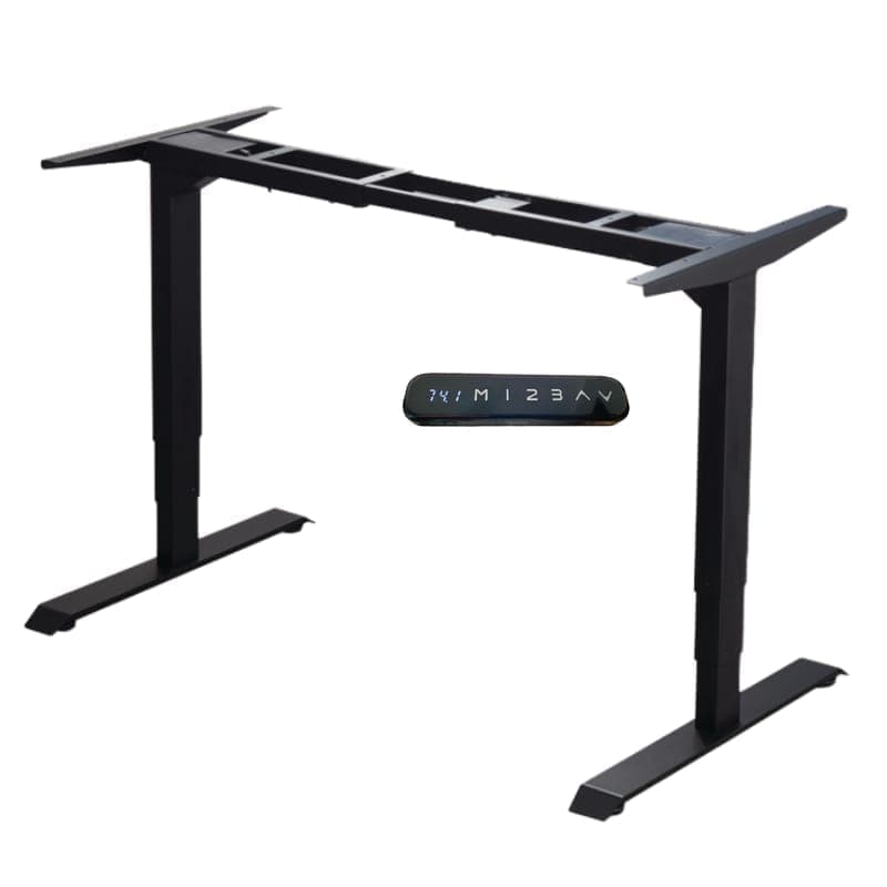 Double motor X base for standing desk