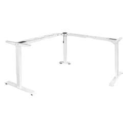With the adjustable height L-shaped base, you can make the most of the corner of your home office or workspace. The base can be converted horizontally at 180 degrees, allowing you to place a top up to 360 cm long.