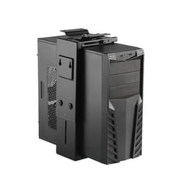 The PC support allows you to place the PC under the desk attached to the tabletop. Ideal for small workspaces and to keep the workplace more organized.